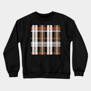 Autumn Aesthetic Aillith 2 Hand Drawn Textured Plaid Pattern Crewneck Sweatshirt